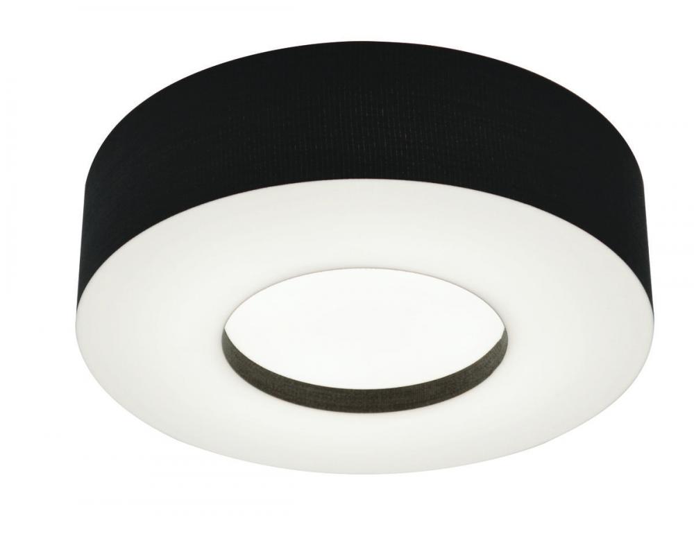 Montclair 15'' LED Flush,120-277V,3 CCT,BK,MS,BB