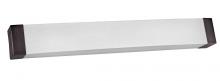 AFX Lighting, Inc. ALV250520LAJD2KB - Algiers 25&#39;&#39; LED Vanity - Oakley Bronze Finish - Linen Acrylic Shade