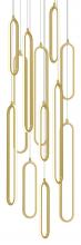 AFX Lighting, Inc. SIEP99LAJD1GDRND12 - Sienna 18&#39;&#39; LED Round Pendant 174W,5 CCT,GD