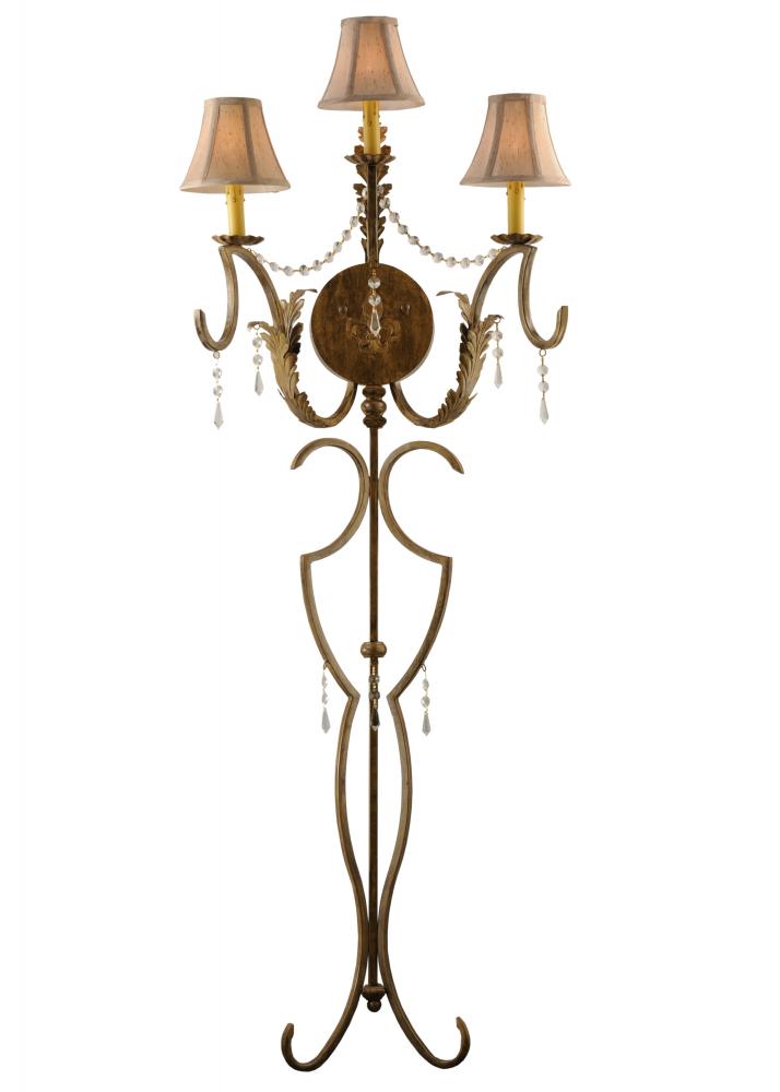 20"W Old Broadway 3 LT Wall Sconce