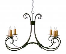 2nd Avenue Designs White 115240 - 36&#34; Long Elon 6 Light Oblong Chandelier