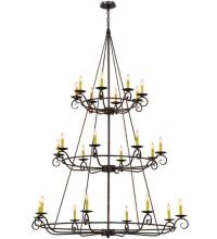 2nd Avenue Designs White 115255 - 60&#34;W Estrella 24 LT Three Tier Chandelier