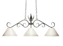 2nd Avenue Designs White 115618 - 48" Long Bristol 3 Light Pendant