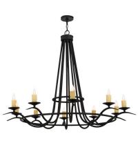 2nd Avenue Designs White 117545 - 60&#34;W Octavia 10 LT Chandelier