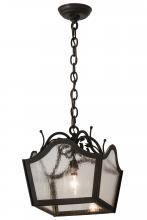 2nd Avenue Designs White 119806 - 12&#34; Square Terena Pendant