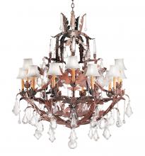2nd Avenue Designs White 120330 - 36" Wide French Baroque 16 Light Chandelier