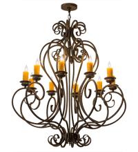 2nd Avenue Designs White 120426 - 42&#34;W Fernando 10 LT Chandelier