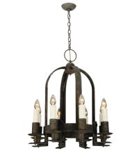 2nd Avenue Designs White 121186 - 26&#34;W Aragon 8 LT Chandelier