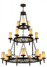 2nd Avenue Designs White 126500 - 48&#34; Wide Newcastle 18 Light Three Tier Chandelier