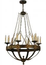 2nd Avenue Designs White 128478 - 32&#34;W Neapolis 18 LT Chandelier