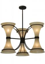 2nd Avenue Designs White 129534 - 30&#34;W Chronos 3 Arm Chandelier