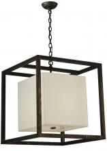 2nd Avenue Designs White 132194 - 22&#34;Sq Kitzi Box Pendant