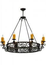 2nd Avenue Designs White 134760 - 42&#34; Wide Delano 8 Light Chandelier