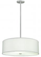 2nd Avenue Designs White 136160 - 24&#34;W Cilindro White Trilam Textrene Pendant