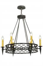 2nd Avenue Designs White 139014 - 33&#34; Wide Topridge 6 LT Chandelier