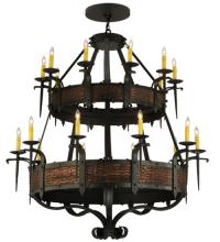 2nd Avenue Designs White 139252 - 47.5&#34; Wide Costello 20 Light Two Tier Chandelier