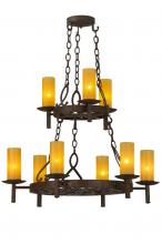 2nd Avenue Designs White 144754 - 33&#34; Wide Newcastle 9 Light Two Tier Chandelier