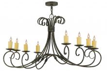 2nd Avenue Designs White 146659 - 48&#34;L Elon 8 LT Oblong Chandelier