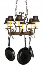2nd Avenue Designs White 146991 - 28&#34;L Elara 6 LT Pot Rack