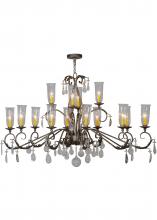 2nd Avenue Designs White 149437 - 62&#34; Long Windsor 14 Light Oblong Chandelier