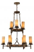 2nd Avenue Designs White 149564 - 31&#34; Wide Newcastle 9 LT Two Tier Chandelier