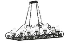 2nd Avenue Designs White 156111 - 66"L Carlotta 12 LT Oblong Chandelier