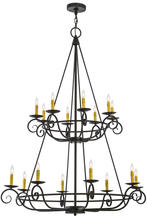 2nd Avenue Designs White 156129 - 45&#34;W Estrella 16 LT Two Tier Chandelier