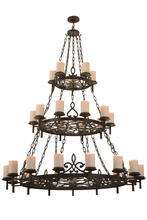 2nd Avenue Designs White 158764 - 62&#34;W Newcastle 30 LT Chandelier