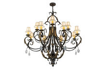 2nd Avenue Designs White 169781 - 54&#34;W Ingrid 12 LT Chandelier