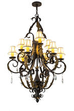 2nd Avenue Designs White 169782 - 36&#34;W Ingrid 9 LT Chandelier