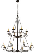 2nd Avenue Designs White 181462 - 54&#34;W Estrella 16 LT Two Tier Chandelier