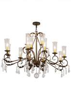 2nd Avenue Designs White 183446 - 62&#34; Long Windsor 14 Light Oblong Chandelier