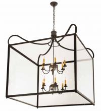 2nd Avenue Designs White 190125 - 43&#34;Sq Rennes 12 LT Pendant