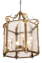 2nd Avenue Designs White 194570 - 34&#34;W Ganser Lantern Pendant