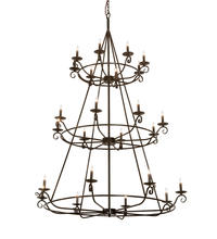 2nd Avenue Designs White 214036 - 60&#34; Wide Estrella 24 Light Three Tier Chandelier