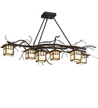 2nd Avenue Designs White 219670 - 51" Long Winter Solstice 6 Light Oblong Chandelier
