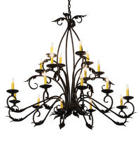 2nd Avenue Designs White 225931 - 56&#34; Long Windsor 18 Light Oblong Chandelier