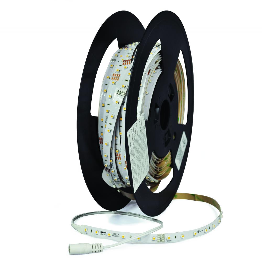 Standard 20' 24V Continuous LED Tape Light, 80lm / 1.5W per foot, 2700K, 90+ CRI