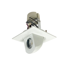 Nora NLCBC-487027XMPW/A - 4&#34; Cobalt Square Adjustable Elbow LED Retrofit, 800lm / 12W, 2700K, Matte Powder White Finish