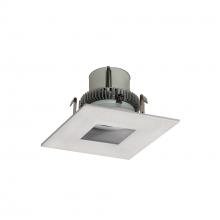 Nora NLCBC2-45527WW/10 - 4&#34; Cobalt Click Square Retrofit Pinhole, 1000lm / 12W, 2700K, White Finish