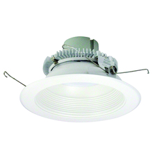 Nora NLCBC2-65235WW/10LE4 - 6" Cobalt Click Round Retrofit Baffle, 1000lm / 12W, 3500K, White Baffle / White Flange,