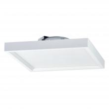 Nora NLOS-S62L40WW - 6" SURF Regressed Edge-Lit Surface Mounted LED, Square Baffle, 900lm, 14W, 4000K, 90+ CRI, 120V