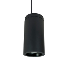 Nora NYLD2-6C10130BBBAC - 6&#34; Cobalt Cable Mount Cylinder, Black, 1000L, 3000K, Black/Black Reflector, 120V Triac/ELV