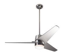 Modern Fan Co. VEL-BN-48-DK-853-RC - Velo DC Fan; Bright Nickel Finish; 48&#34; Dark Blades; 17W LED; Handheld Remote Control
