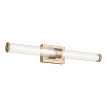 Kichler 55197CPZLED - Laurene 31&#34; Linear Bath Bar Large LED with Clear Fluted Glass in Champagne Bronze