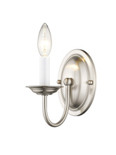 Livex Lighting 4151-91 - 1 Light Brushed Nickel Wall Sconce