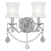 Livex Lighting 6302-91 - 2 Light Brushed Nickel Wall Sconce