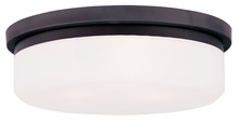 Livex Lighting 7393-07 - 3 Light Bronze Ceiling Mount