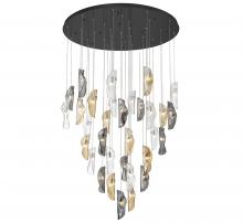 Lib & Co. US 10169-023-02 - Sorrento, 32 Light LED Grand Chandelier, Mixed, Black Canopy