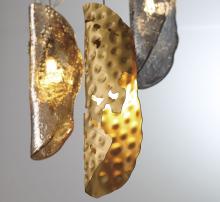 Lib & Co. US 10172-024-01 - Sorrento, 16 Light Oval LED Chandelier, Mixed with Copper Leaf, Chrome Canopy